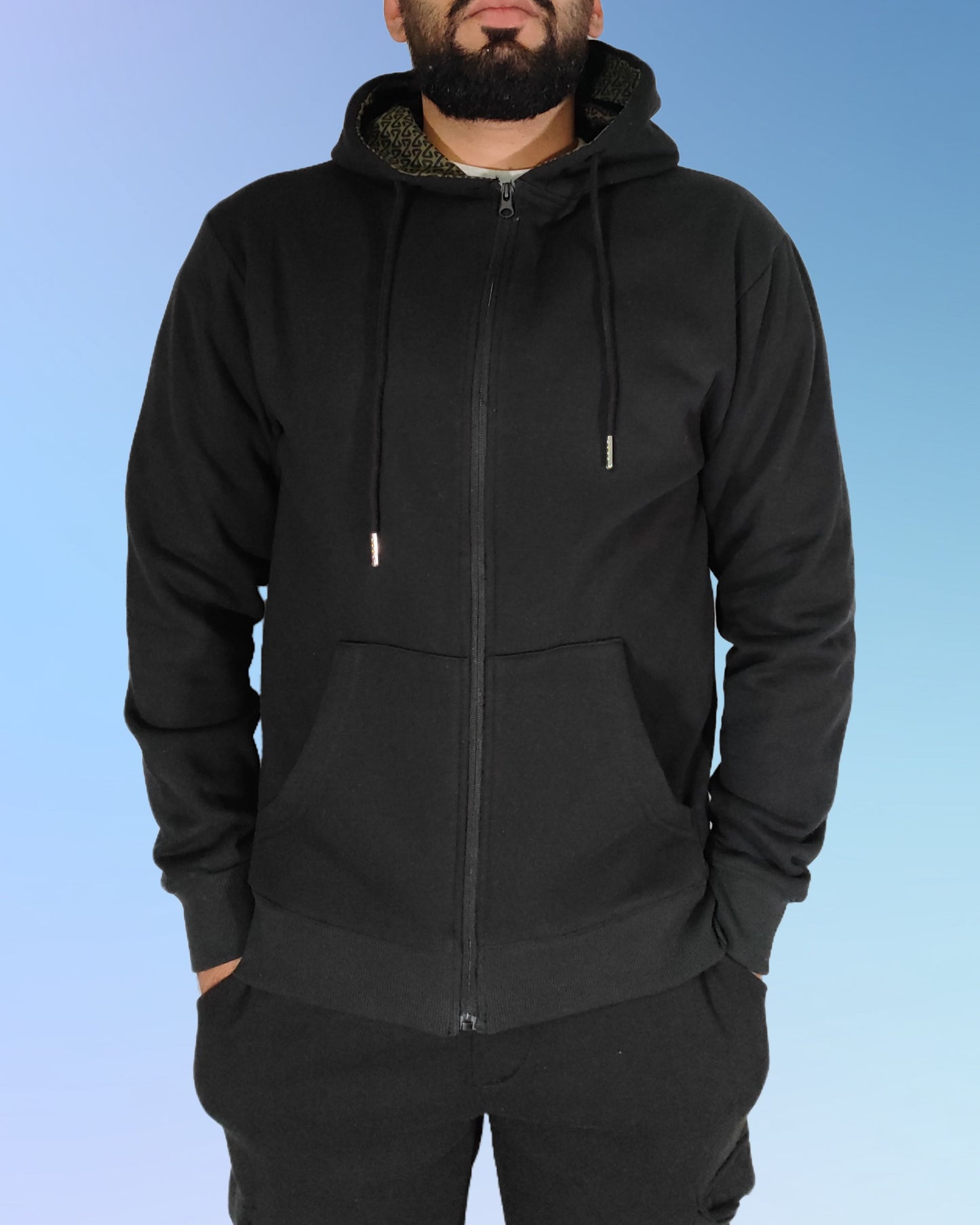 Primark - black zipper hoodie