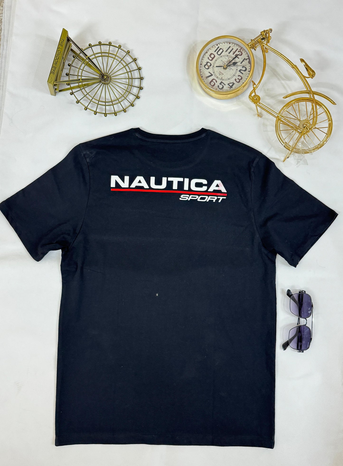 Men’s Nautica Sport Black T-Shirt – Sleek Design, Active Comfort