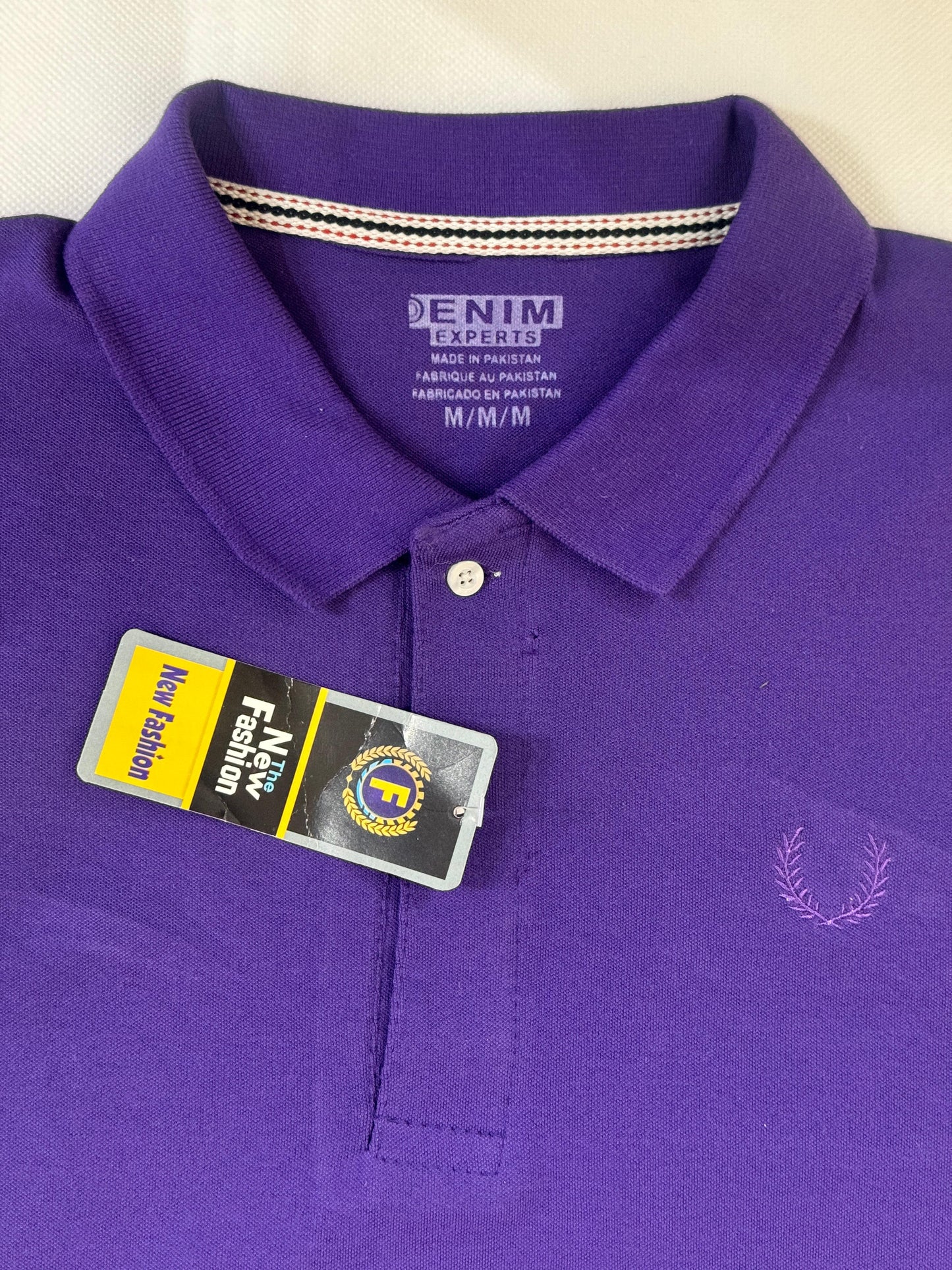 Men’s Purple Denim Polo – Bold Color, Effortless Style