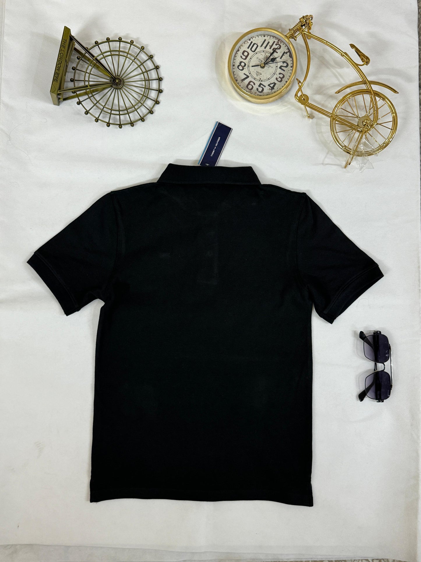 Men’s Tommy Hilfiger Black Polo – Timeless Icon, Premium Comfort