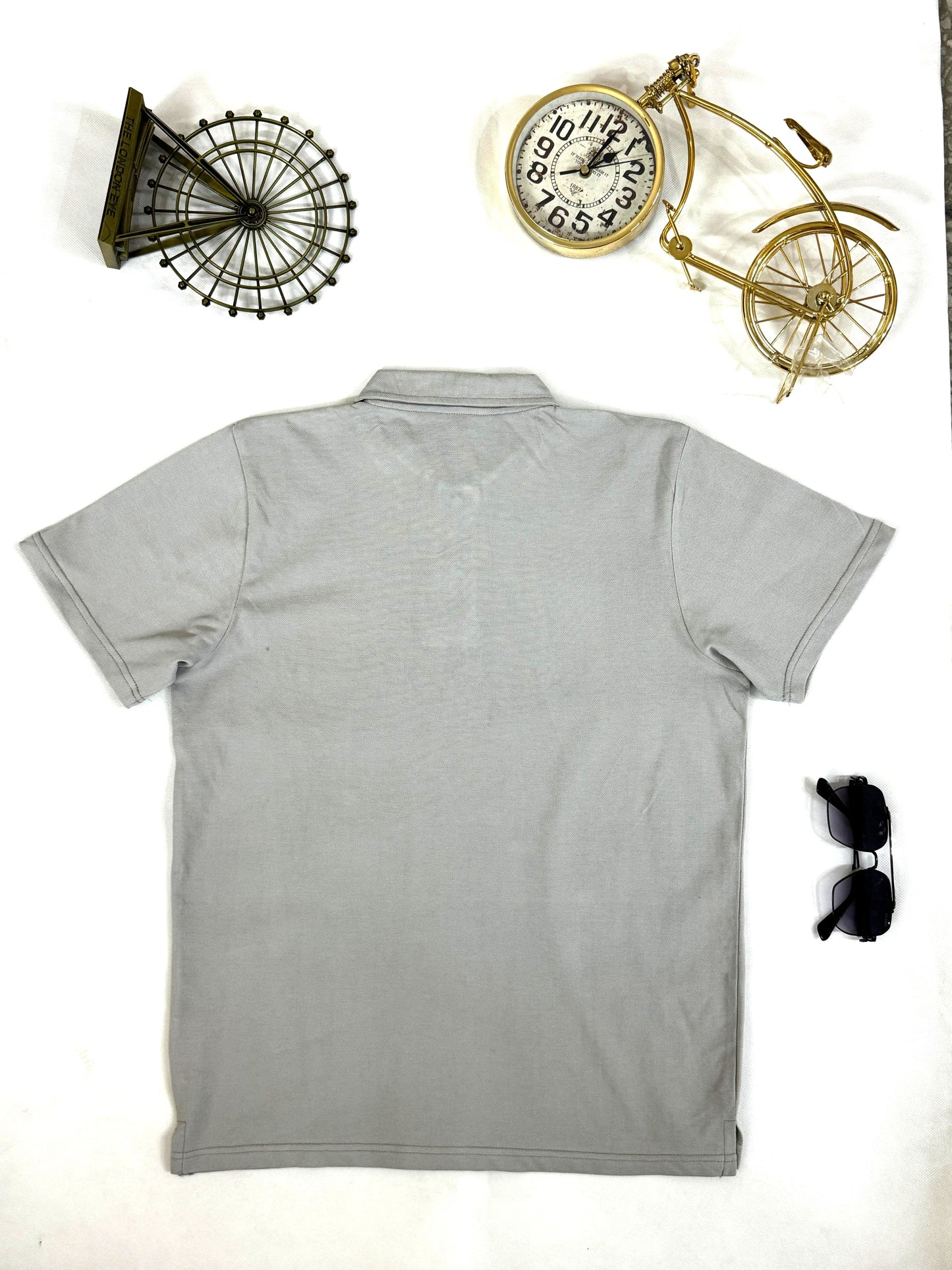 Men’s Nautica Diamond Grey Polo – Sporty, Sharp, and Stylish