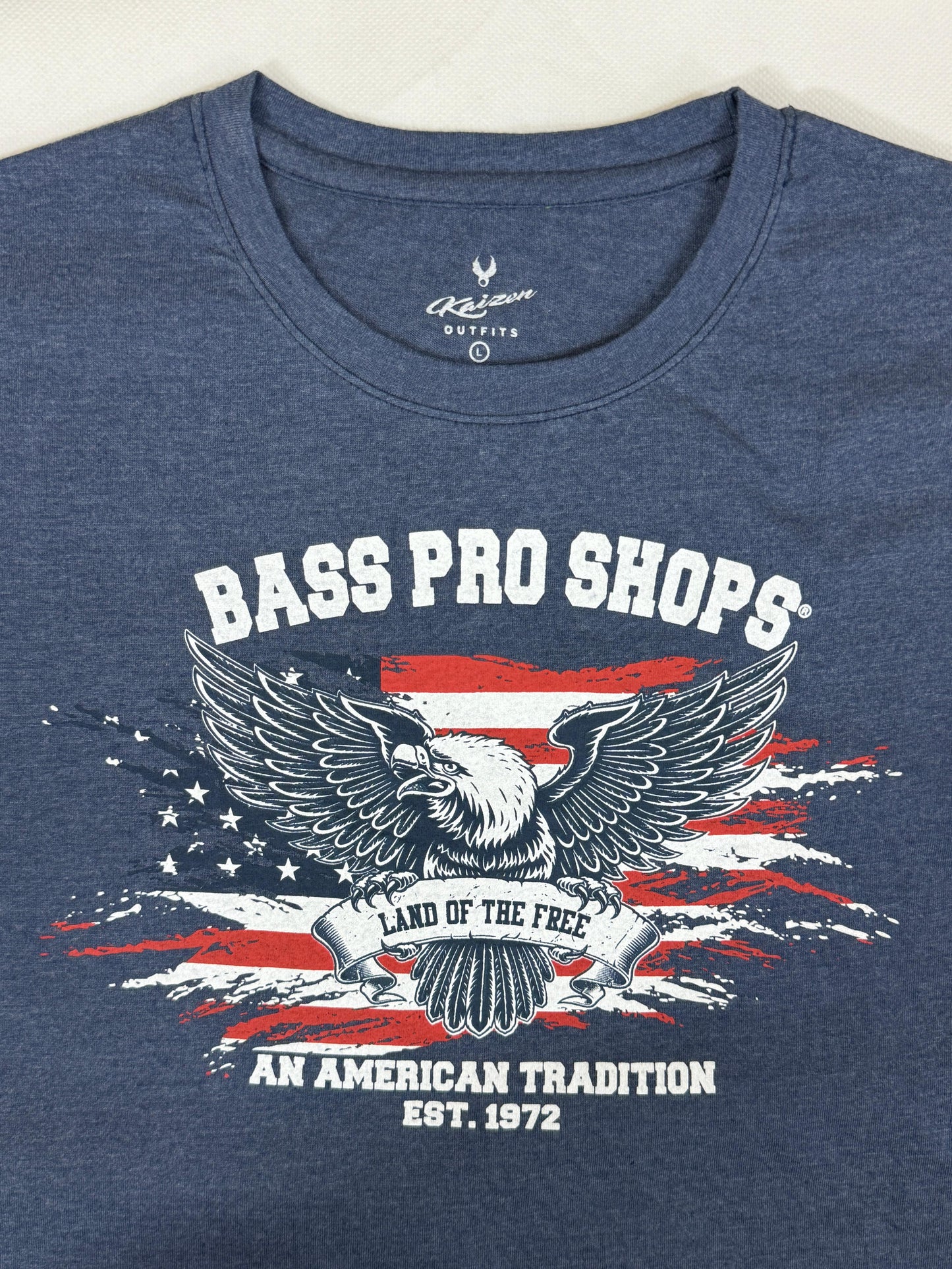 Men’s Bass Pro Shops T-Shirts – Bold Patriot Style in Red, Blue & White