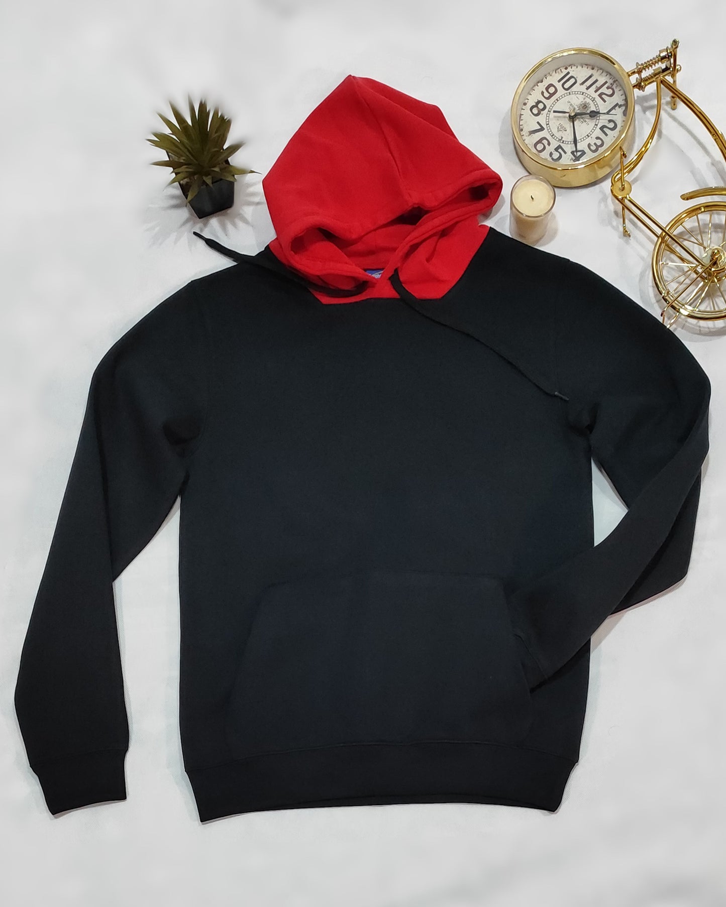 Primark - black and red pullover hoodie