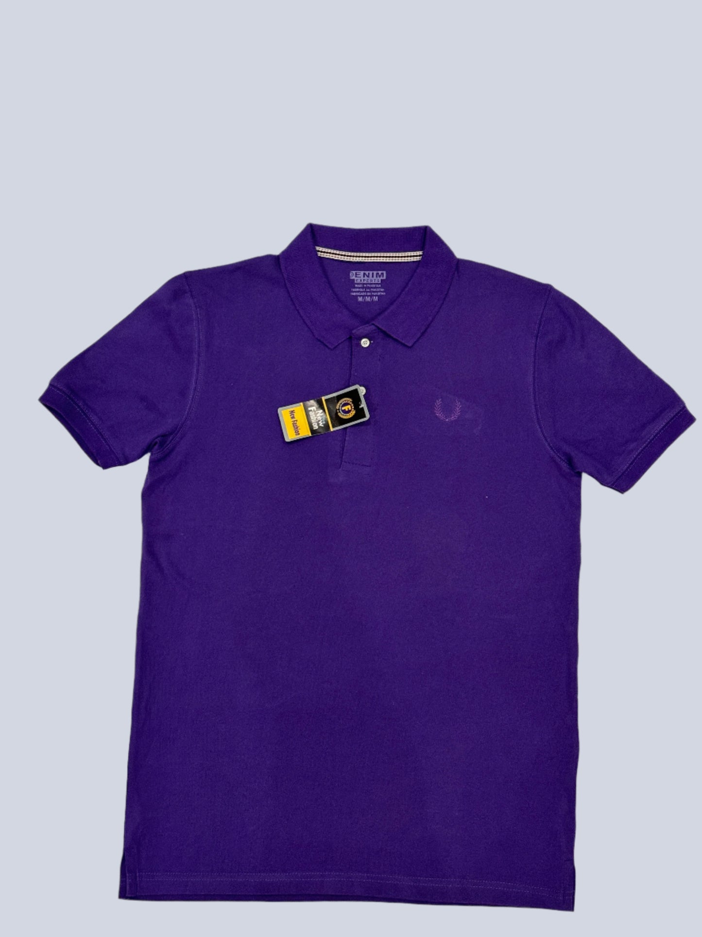 Men’s Purple Denim Polo – Bold Color, Effortless Style