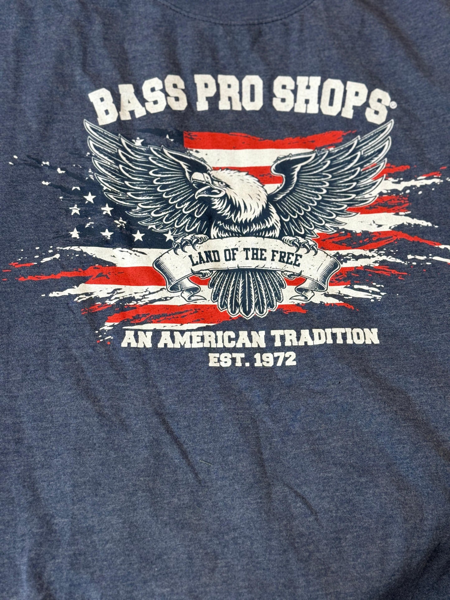 Men’s Bass Pro Shops T-Shirts – Bold Patriot Style in Red, Blue & White
