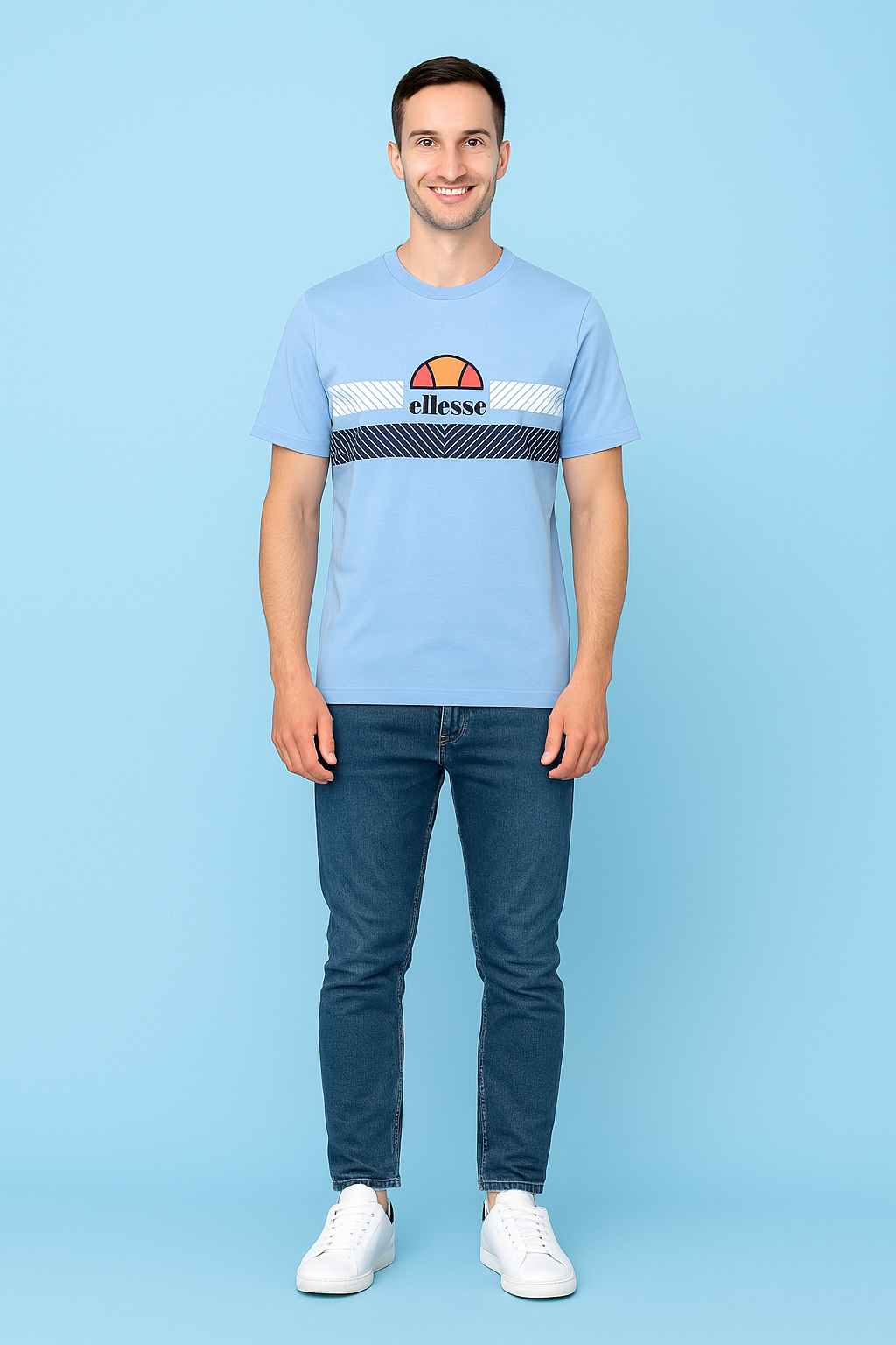 Men’s Ellesse Blue T-Shirt – Retro Vibes, Modern Comfort