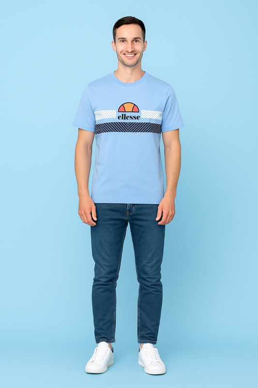 Men’s Ellesse Blue T-Shirt – Retro Vibes, Modern Comfort