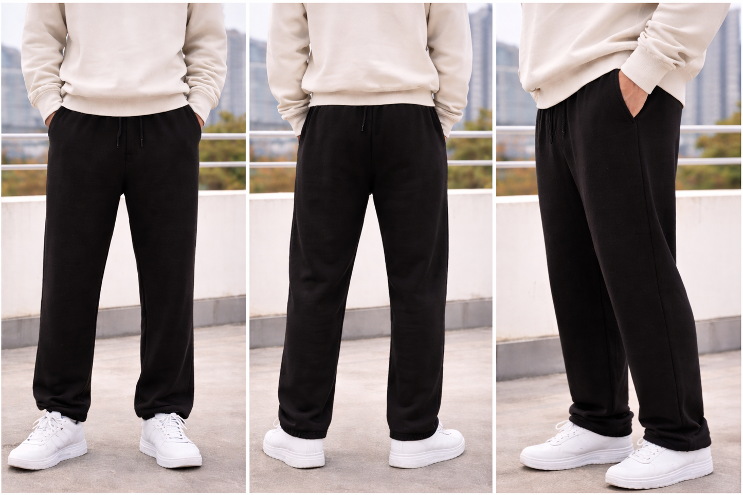 Straight Leg trouser Black