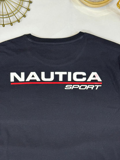 Men’s Nautica Sport Black T-Shirt – Sleek Design, Active Comfort