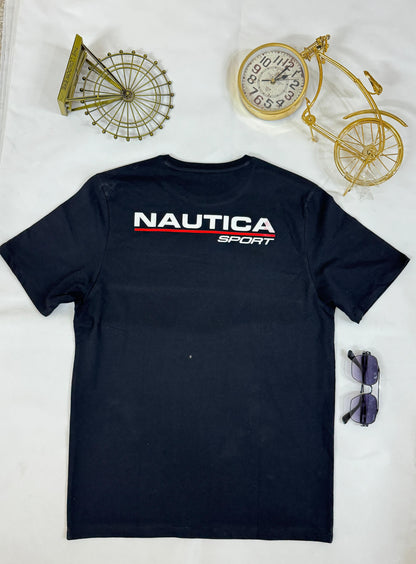 Men’s Nautica Sport Black T-Shirt – Sleek Design, Active Comfort