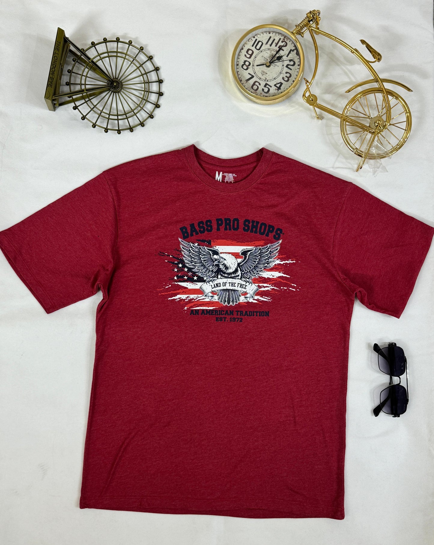 Men’s Bass Pro Shops T-Shirts – Bold Patriot Style in Red, Blue & White