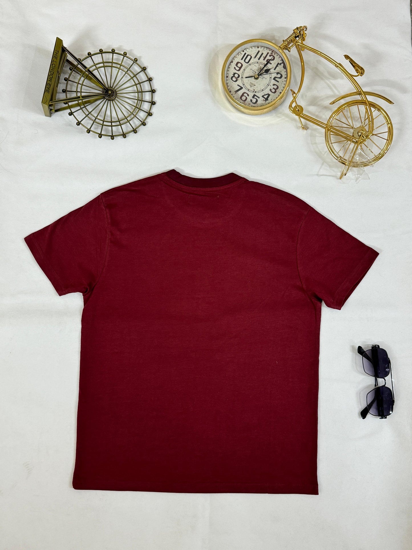 Men’s ECKŌ UNLTD. Maroon T-Shirt – Bold, Iconic Street Style