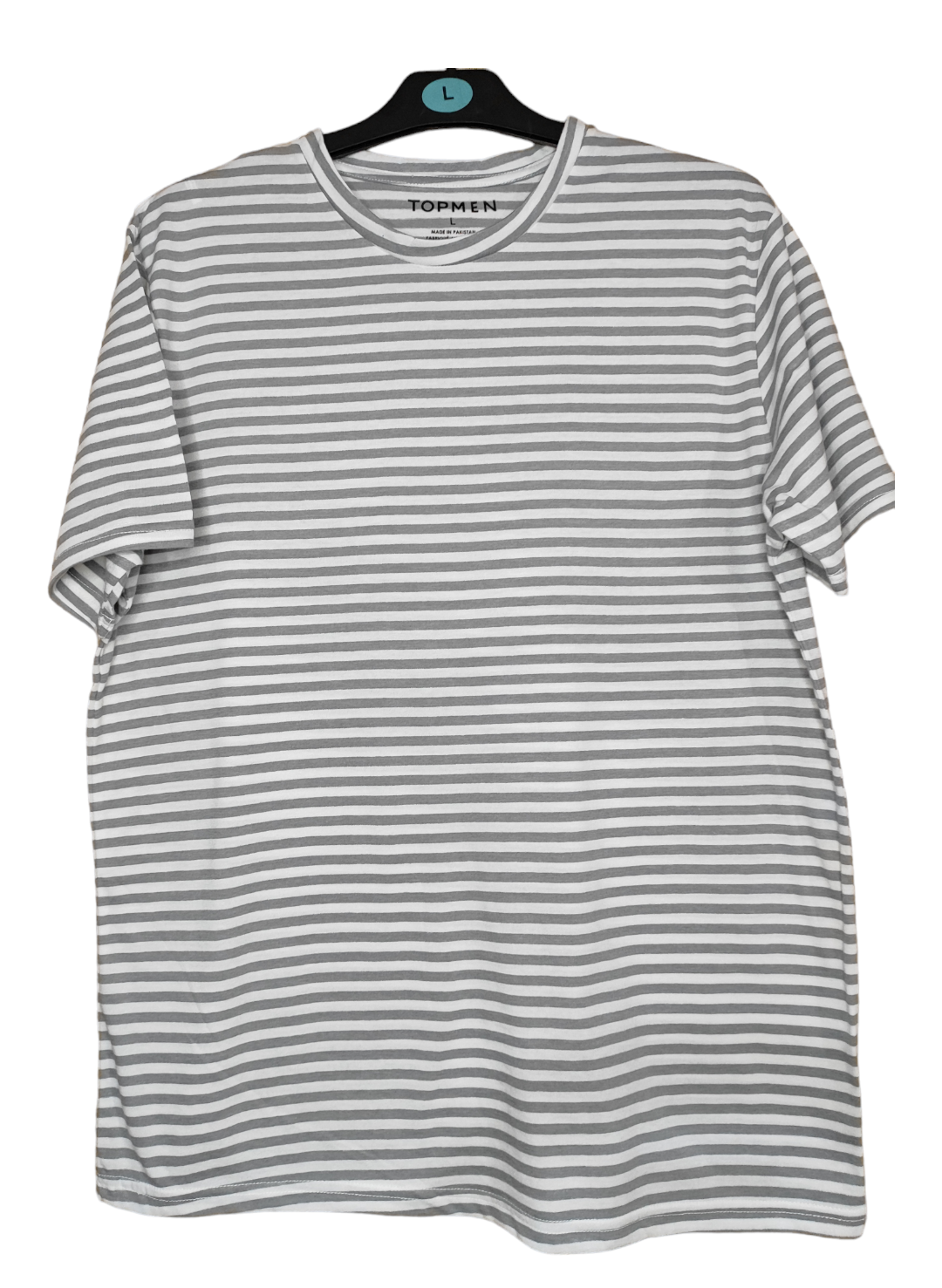 Topman Mens T-Shirt Striped