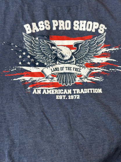 Men’s Bass Pro Shops T-Shirts – Bold Patriot Style in Red, Blue & White