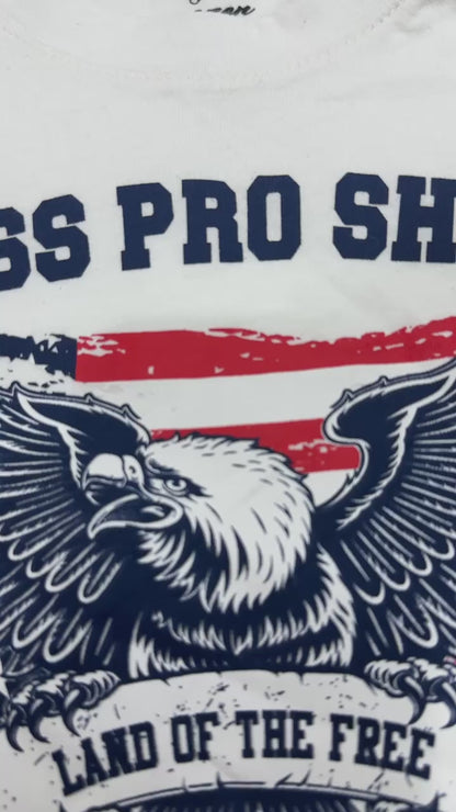 Men’s Bass Pro Shops T-Shirts – Bold Patriot Style in Red, Blue & White