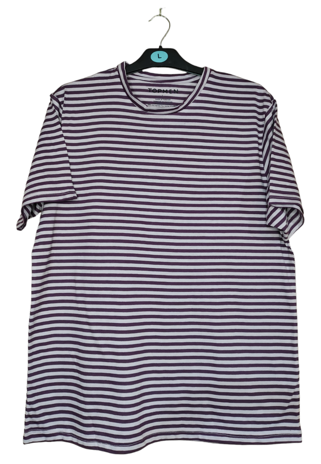 Topman Mens T-Shirt Striped